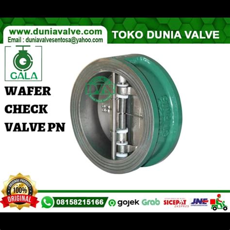 Jual GALA WAFER CHECK VALVE DN300 12 INCH CAST IRON DISC SS304 PN16