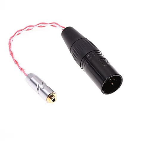 Gagacocc Pin Xlr Male To Mm Female Balanced Trrs Audio Adapter Red