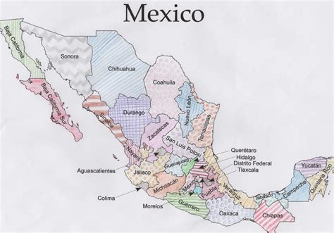 Printable Mexico Map