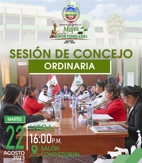 Sesión Ordinaria De Concejo Municipal Campañas Municipalidad