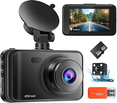 Dashcam Voiture Avant et Arrière 1080P FHD Caméra Embarquée Voiture 3