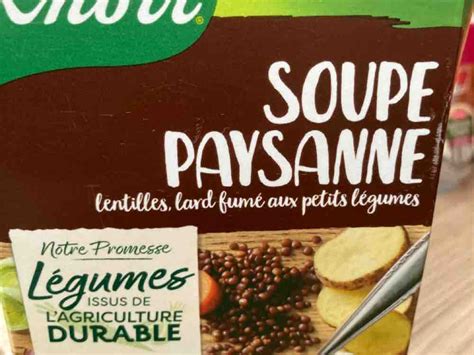 Knorr Soupe Paysanne Linsensuppe Kalorien Neue Produkte Fddb