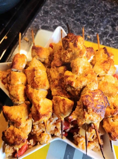 Chicken Tikka Kebabs Recipe Image By Ghislaine Pinch Of Nom