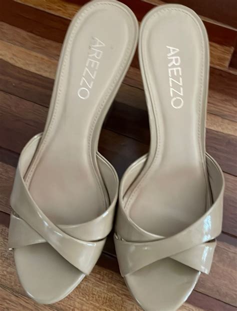 Tamanco Arezzo Nude Sandália Feminina Arezzo Usado enjoei