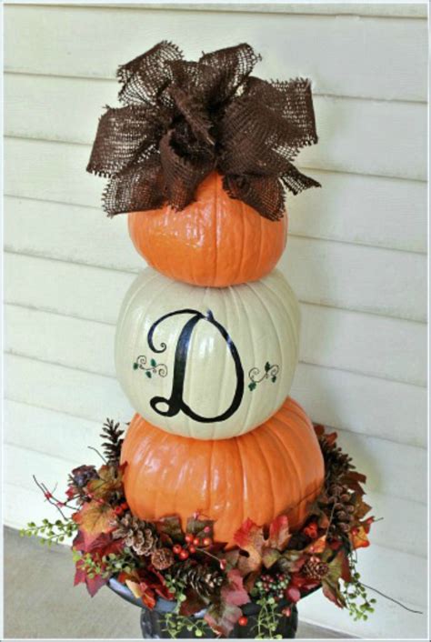 Make A Fall Pumpkin Topiary