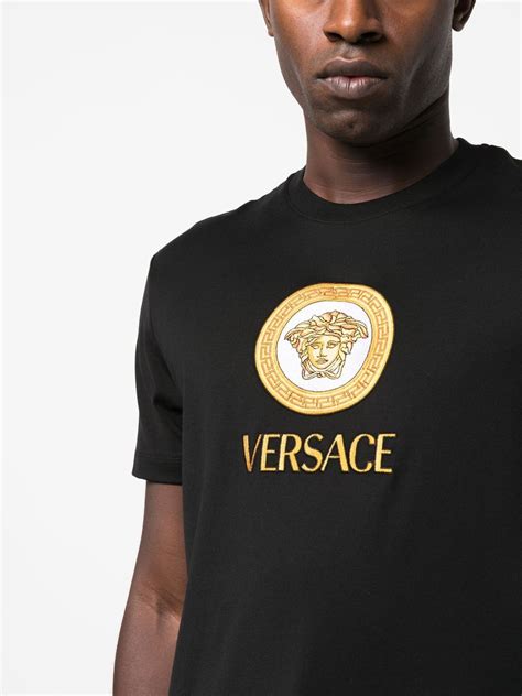 Versace Medusa Print T Shirt Black Farfetch