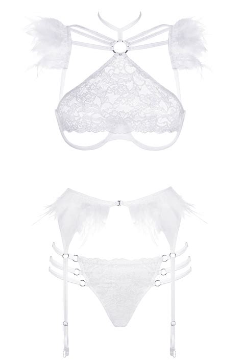 Sexy Lingerie Role Play Costume Set White Angel Buy