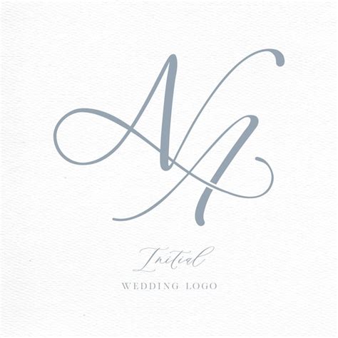 Premium Vector NA Initial Wedding Logo Monogram