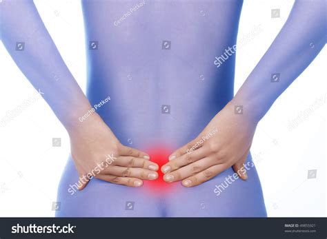 Naked Woman Back Pain Stock Photo Shutterstock