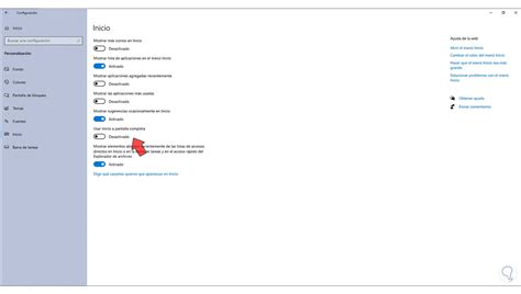 Menu Inicio Pantalla Completa Windows 10 2021 Quitar O Poner Solvetic