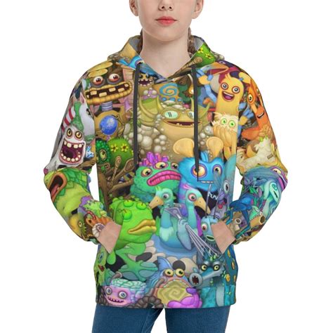 Boys Girls My Singing Monsters Hoodie 3D Print Pullover Hooded Long ...
