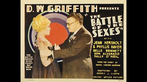 Battle Of The Sexes 1928 D W Griffith Youtube