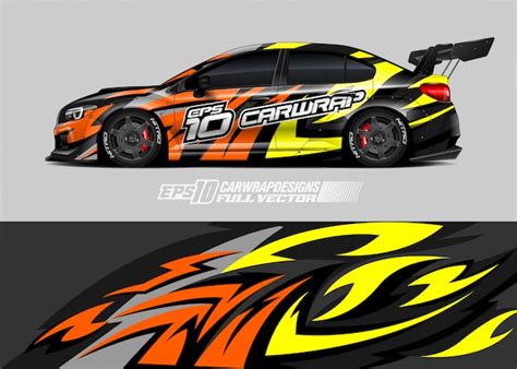 Premium Vector | Race car wrap designs