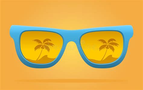 Tropical Sunglasses Summer Background Stock Vector Illustration Of Eyes Isolated 186767068