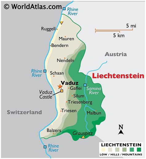 Liechtenstein Maps Facts World Atlas