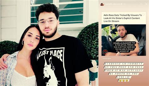 Adin Ross Gets Tricked Into Seeing Sister Naomi Ross Nude October