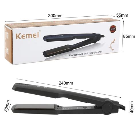 Kemei Km 329 Professional Tourmaline Ceramic Heating Plate Hair