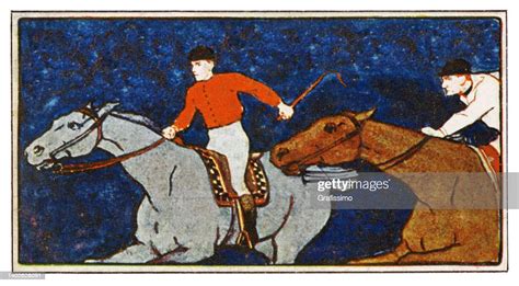 Jockey Horse Racing Art Nouveau Illustration High Res Vector Graphic