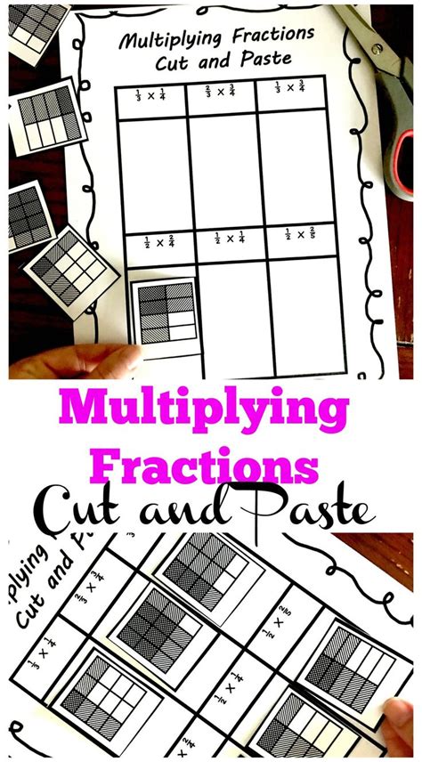 Multiply Fractions To Find Area Worksheets