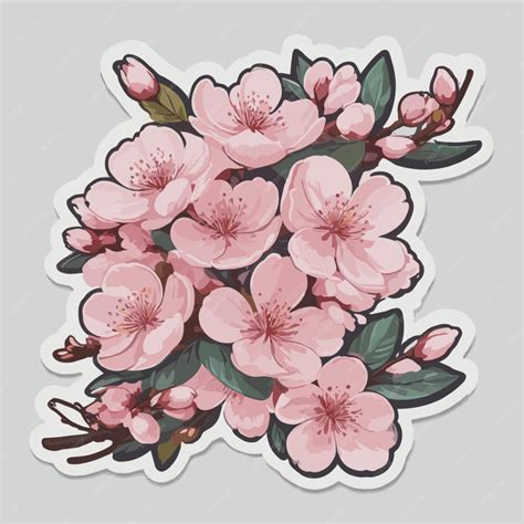 Premium Vector Cherry Blossom Cartoon Vector