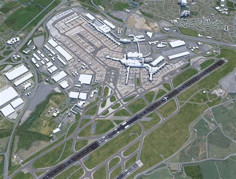 Manchester Airport UK - 3D Model by 3dstudio