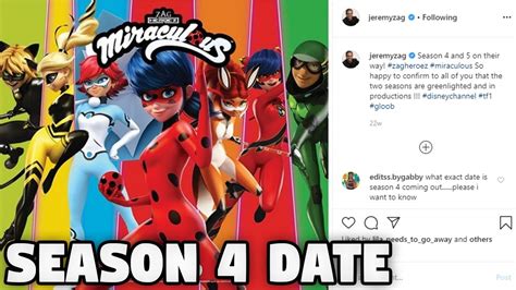 Miraculous Ladybug Season 4 Date Youtube