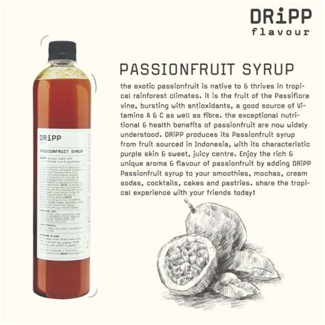 Jual Dripp Passionfruit Syrup Sirup Rasa Markisa Di Seller Sahabat