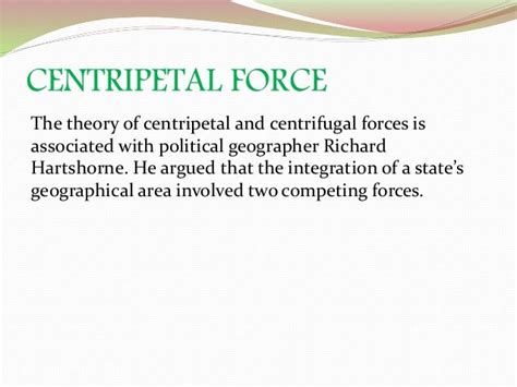 Centripetal force geography – Ericvisser