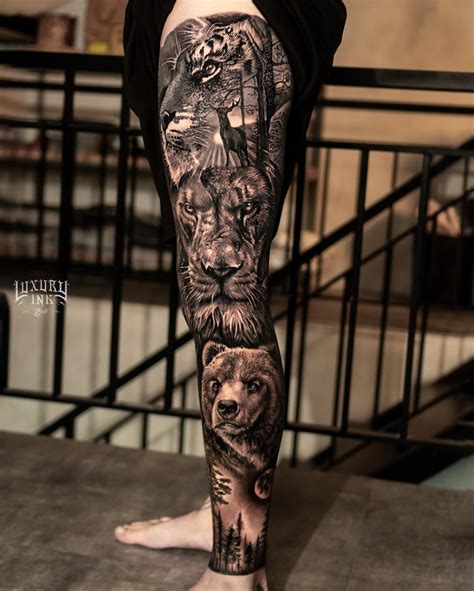 luxury ink bali tattoo studio  instagram animal theme full leg