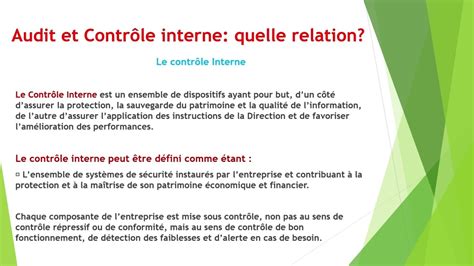 EP5 la relation entre audit et contrôle interne YouTube