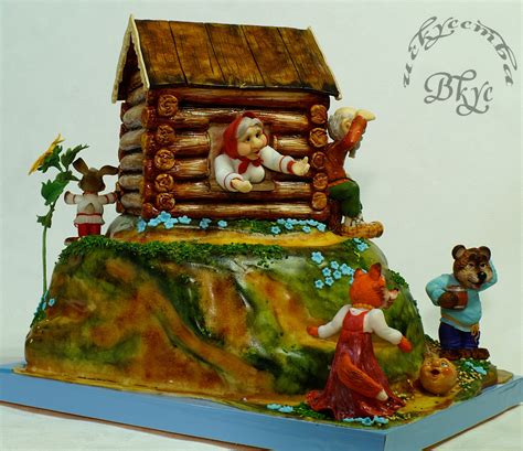 Cake Based On The Russian Folk Tale The Gingerbread Man