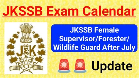 JKSSB New Exam Calendar Out Major Exams After May 2024 Jkssb