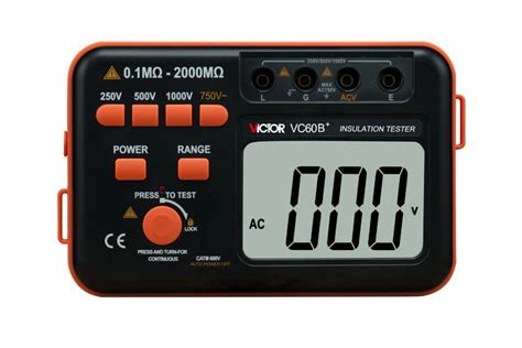 VC60B+, мегаомметр, VICTOR, тестер сопротивления изоляции