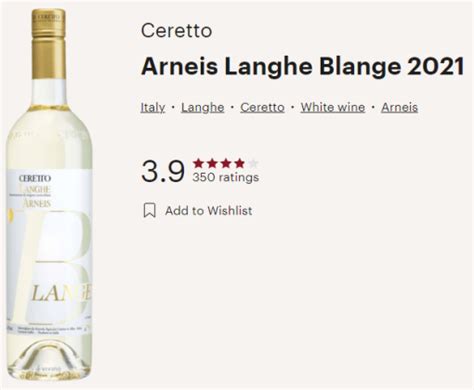 Ceretto 2021 Blange Langhe Arneis