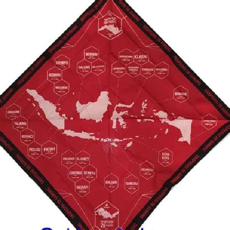 Jual Bandana Slayer Eiger 910004670 Ekspedisi 28 Gunung Red Di Seller