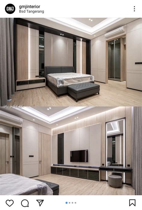 Pin by Kò Ng on BEDROOM | Tv in bedroom, Bedroom tv wall, House styles