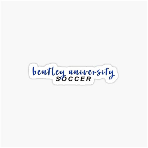 Bentley University Soccer Sticker For Sale By Julianaspitzner Redbubble