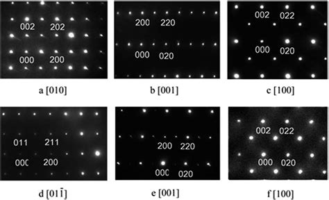 Selected Area Electron Diffraction Patterns Of C1 Ac And C4 Df