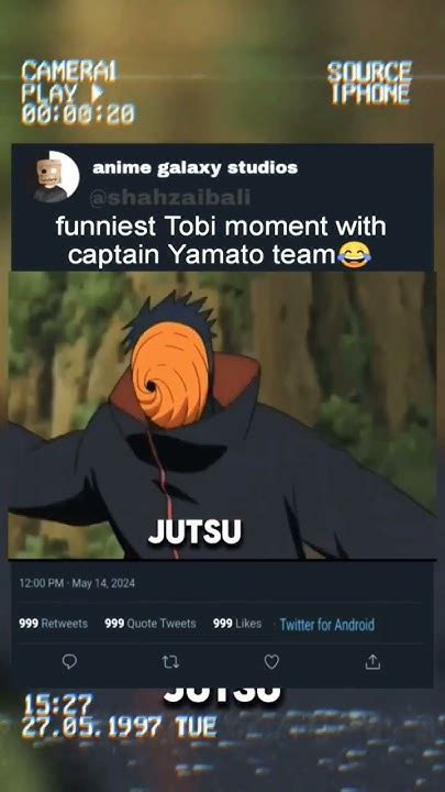 The Funniest Tobi Moment With Captain Yamato Team Anime Shortsfeed