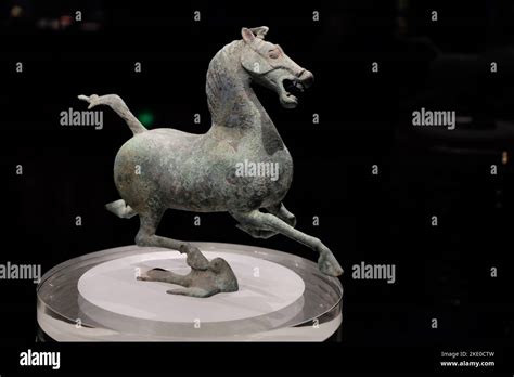 The Famous Statue Of The Flying Horse Of Gansu At The Gansu Provincial