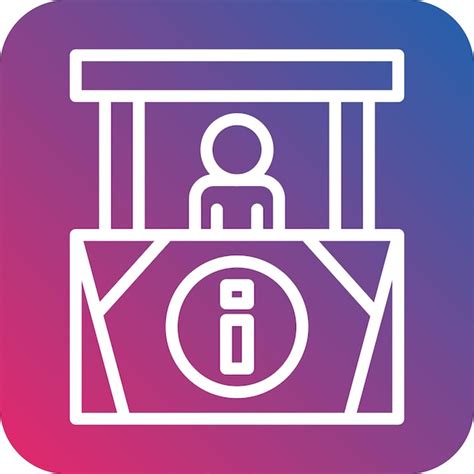 Premium Vector Information Kiosk Icon Style