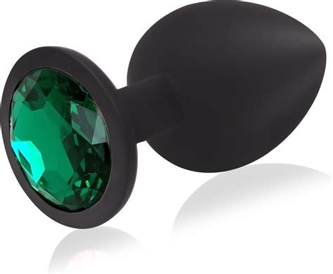 Plug Anal En Silicone Pour Femme Et Homme MOYEN Plug Anal Vert M Bol