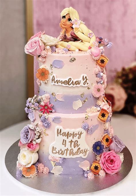 Rapunzel Birthday Cake Ideas Images Pictures