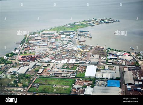 Aerial Of Outer Part Of Port Of Douala Stock Photo Alamy