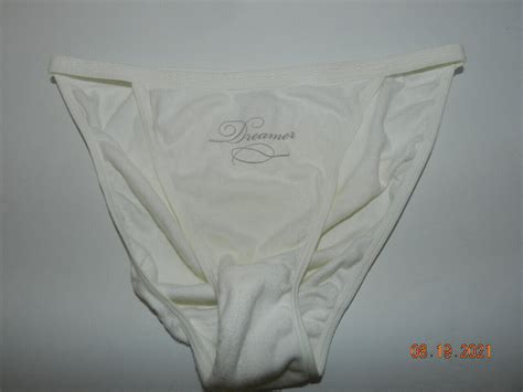 Victoria S Secret White String Bikini Panties Vintage Gem