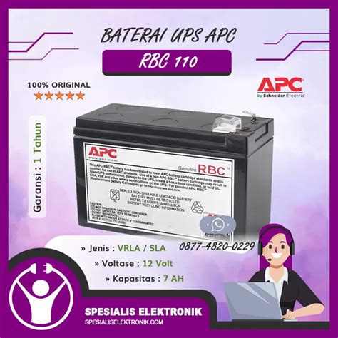 Baterai UPS APC - RBC110 - Spesialis Elektronik