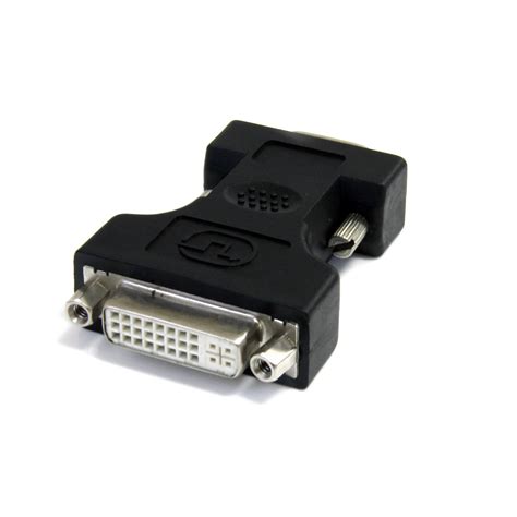 DVI to VGA Cable Adapter - Black - F/M - Adaptadores de Cable de Vídeo ...