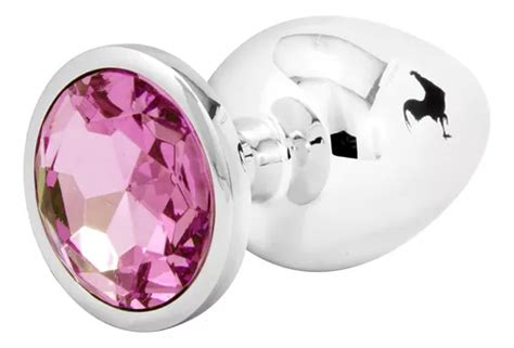 Plug Anal Médio Feminino Gay Excita Dilata Sexo Tesão Bolsa Cor Rosa MercadoLivre