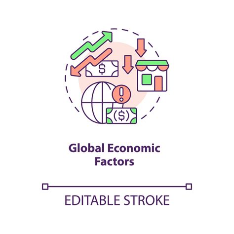 Global economic factors concept icon. Agricultural inflation