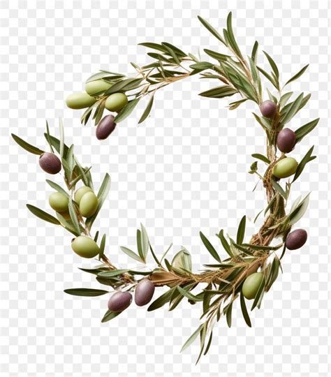 PNG Wreath olive branch craft | Free PNG - rawpixel